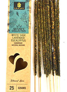 25gm White Sage,Lavender,Eucalyptus incense stick sonavi