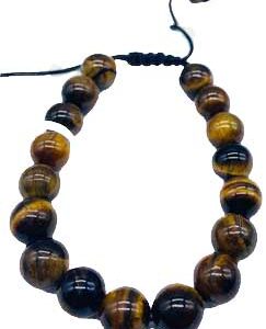 10mm Tiger Eye, Yellow bracelet