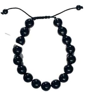 10mm Turmaline, Black bracelet