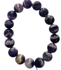 12mm Amethyst, Chevron bracelet
