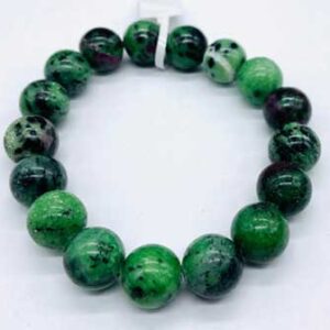 12mm Ruby Zoisite bracelet