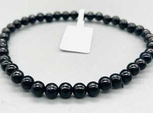 4mm Jet bracelet