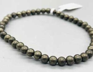 4mm Pyrite bracelet