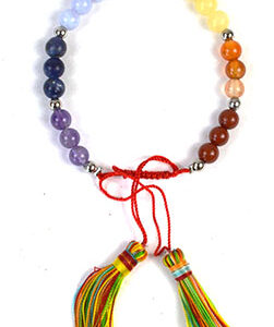 6mm 7 Chakra with Tassel bracelet