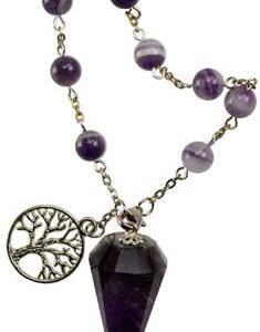 Amethyst pendulum bracelet