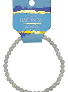4mm Aquamarine stretch bracelet