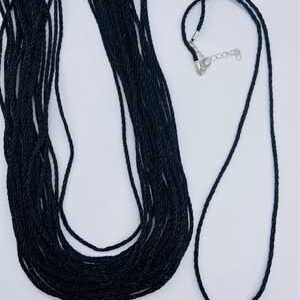 (set of 50) Braided Necklace W Clamp
