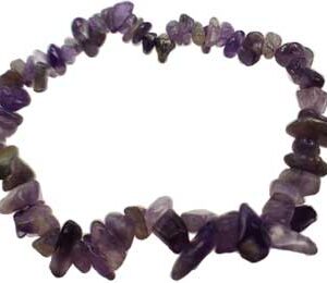 Amethyst chip bracelet