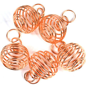 (set of 24) 3/4" Copper Plated coil