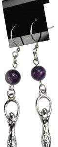 Amethyst Goddess earrings