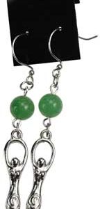 Green Aventurine Goddess earrings