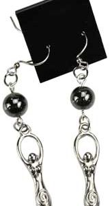 Hematite Goddess earrings