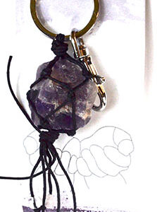Healing/ Amethyst keychain