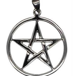 1 1/8" Pentagram sterling