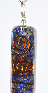 2" Orgone Lapis W 20" chain