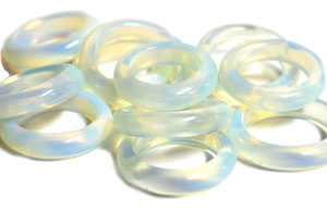 (set of 25) Opalite (size 6-10) rings