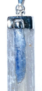 Selenite W/ Kyanite pendant