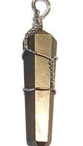 (set of 5) wire wrapped Pyrite point