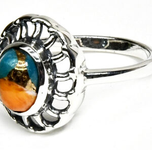 size 7 Turquoise Spiney Oyster ring