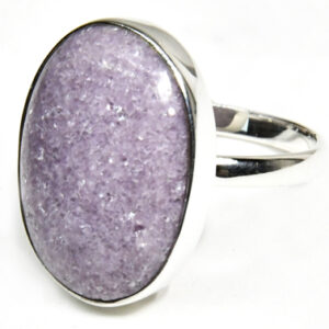 size 8 Lepidolite ring