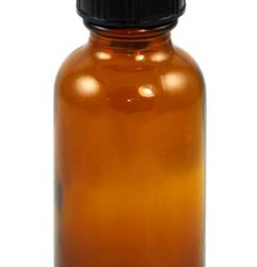 1oz Amber Bottle with Cap