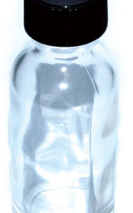 Clear 1oz Glass bottle & cap