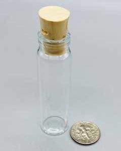 2dr glass vial w/ cork
