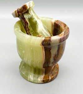 2 1/2" Onyx mortar and pestle set