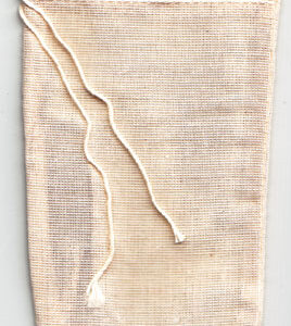 1 Cotton Tea Bag 3" x 5"