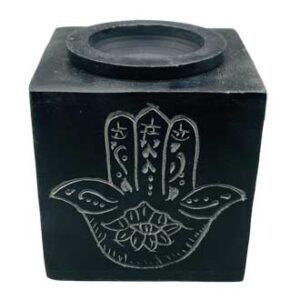 3" square Hand soapstone oil diffuser