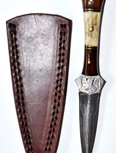 7" Baby Stag Damascus athame