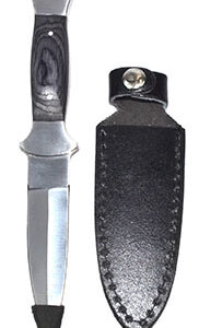 7 1/2" Black wood handle athame