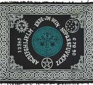 Tree of Life Ouija-Board altar cloth 24" x 30"