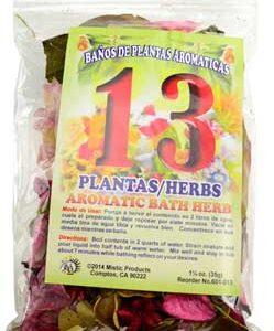 1 1/4oz 13 Herbs aromatic bath herb