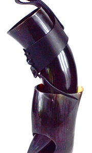 24oz Buffalo Horn & Stand