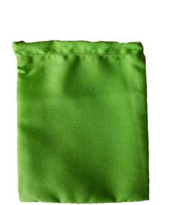 Green Cotton Bag 3" x 4"