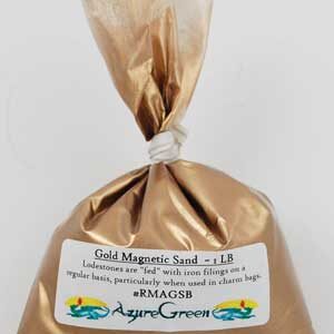 1 Lb Gold Magnetic Sand (Lodestone Food)