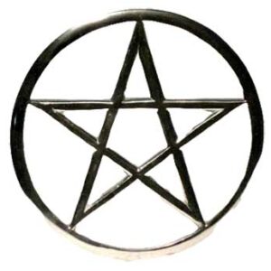 Cut-Out Pentagram altar tile 5 3/4"