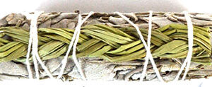4" White Sage & Sweetgrass smudge stick
