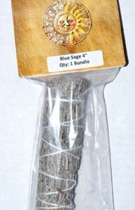 Blue Sage smudge stick 4"