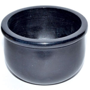 Black Stone Scrying Bowl/Smudge Pot 3"
