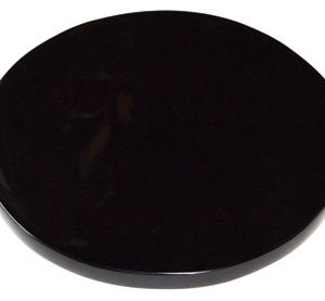 6" Black Obsidian scrying mirror