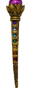 8 1/2" Ball & Chakra Stones wand