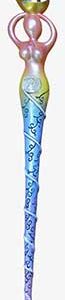 13 1/2" Spiral Goddess wand