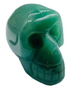 ~2" Aventurine, Green Skull