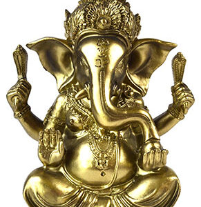 5 3/4" gold Ganesha