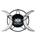 14" Triple Moon iron plaque