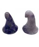 (set of 2) 1 3/4" Witch's Hat Amethyst