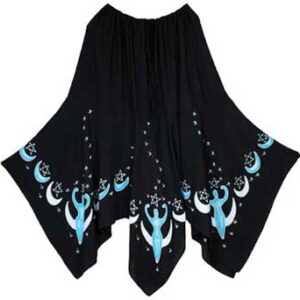 Moon Goddess Long Skirt black