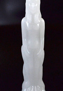 8" White Female candle